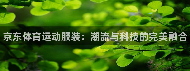 京东体育运动服装：潮流与科技的完美融合