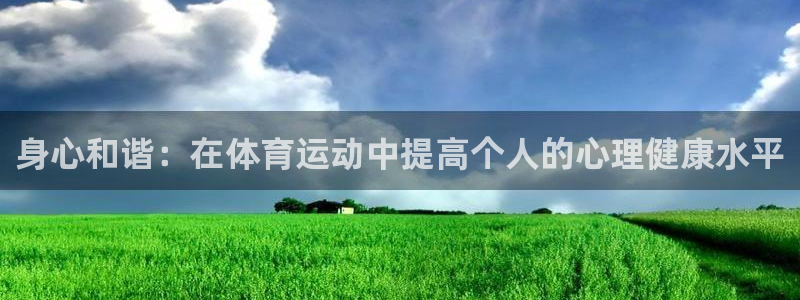 身心和谐：在体育运动中提高个人的心理健康水平