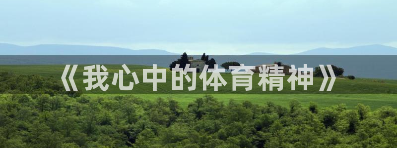 《我心中的体育精神》